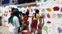 İnci Öğretmen, boyadığı okulunu yeni eğitim-öğretim yılına hazırladı
