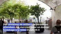 TIMELAPSE : file d'attente de 8km prévue pour voir le cercueil d'Elizabeth II
