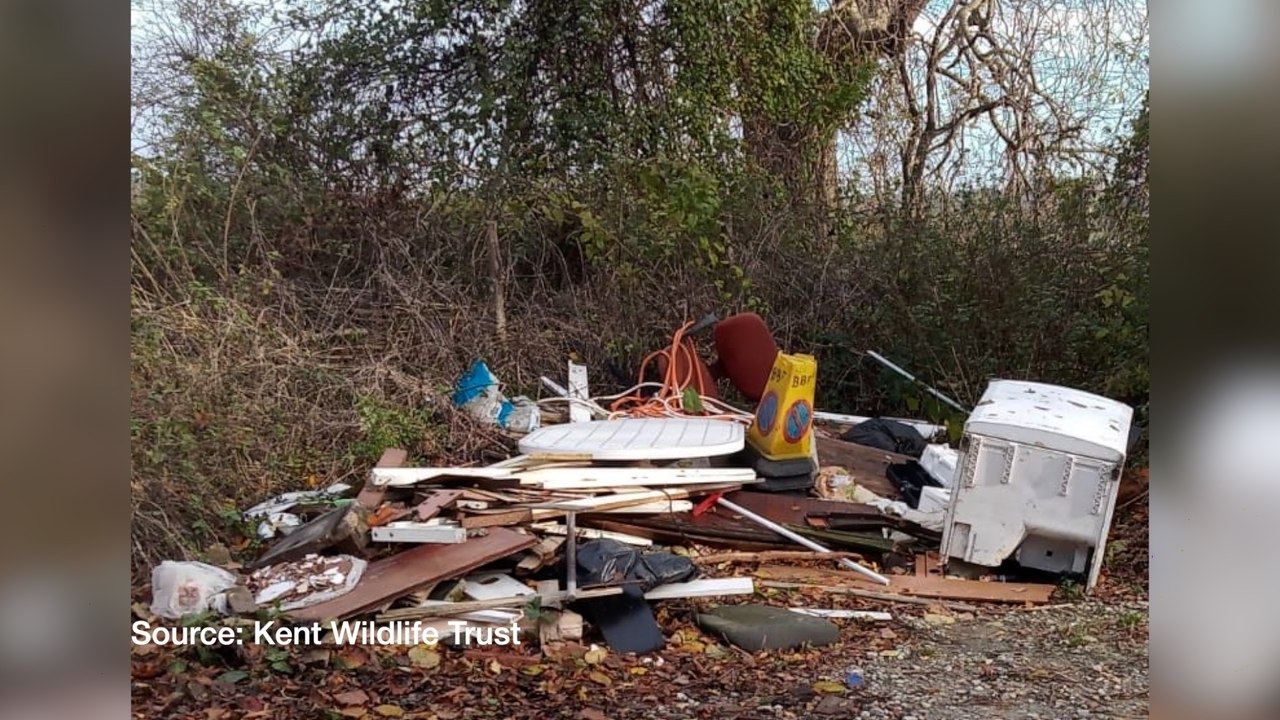 Kent Wildlife charity says fly-tipping is costing them thousands