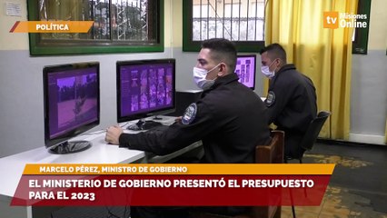 El Ministerio de Gobierno presentó el presupuesto para el 2023