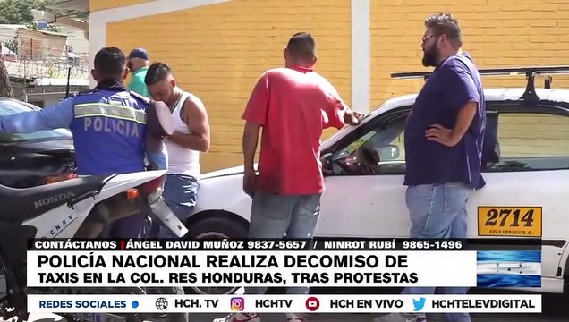 “Con lista de números” | Taxistas que protestaron en res. Honduras denuncian “cacería” por parte de la DNVT