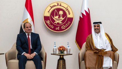 بهدف تعزيز علاقات البلدين.. الرئيس المصري يبدأ زيارة للدوحة