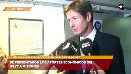 Download Video: Se presentaron los aportes económicos del IPLyC a Misiones