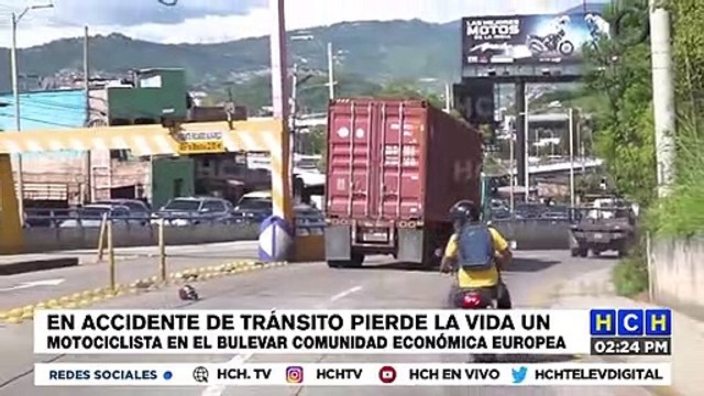 ¡Motociclista perece embestido por rastra a inmediaciones del aeropuerto Toncontín!