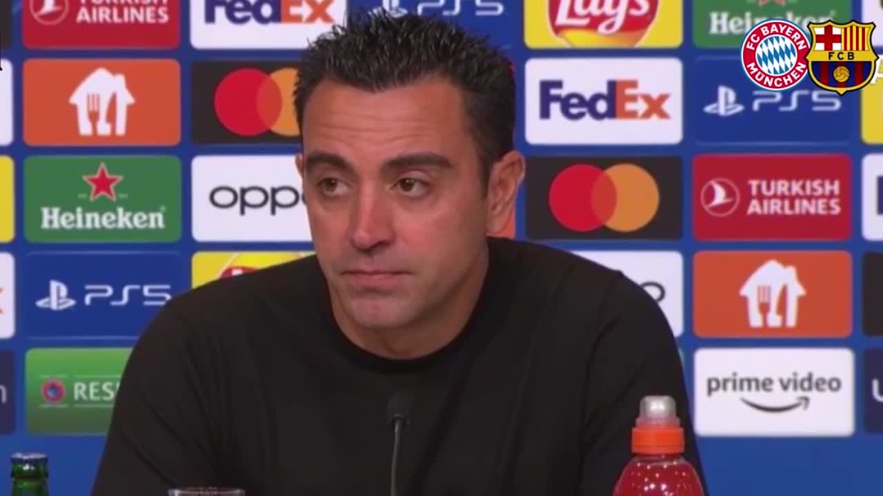 Rueda de prensa de Xavi Hernández tras el Bayern vs. Barça de Champions League