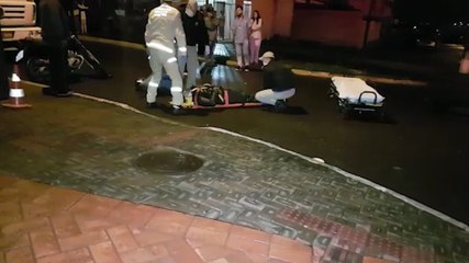 Motociclista fica ferido em colisão com automóvel, no Bairro Presidente