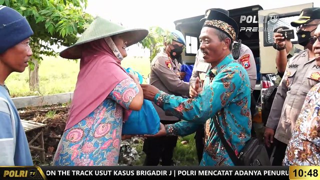 PRESISI UPDATE 10.00 WIB Polresta Sidoarjo Bagikan Paket Sembako, Dampak Kenaikan Harga BBM Bagi Petani