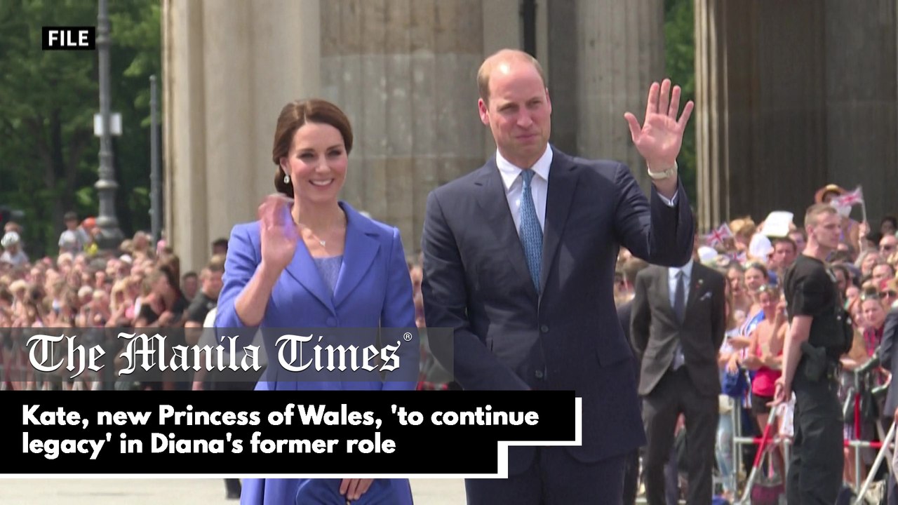 Kate, new Princess of Wales, 'to continue legacy' in Diana's former role