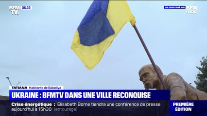 Ukraine: à Balakliya, le drapeau ukrainien flotte de nouveau sur les bâtiments de la ville reconquise