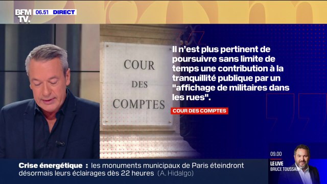 La Cour des comptes estime qu'il n'est plus pertinent de confier l'opération Sentinelle aux militaires