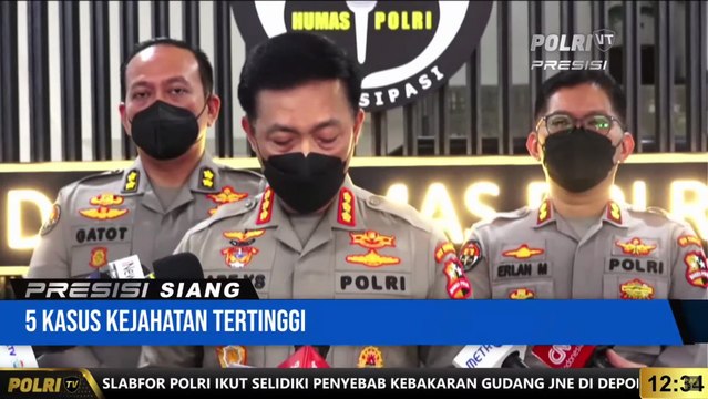 Konferensi Pers Harian Divisi Humas Polri