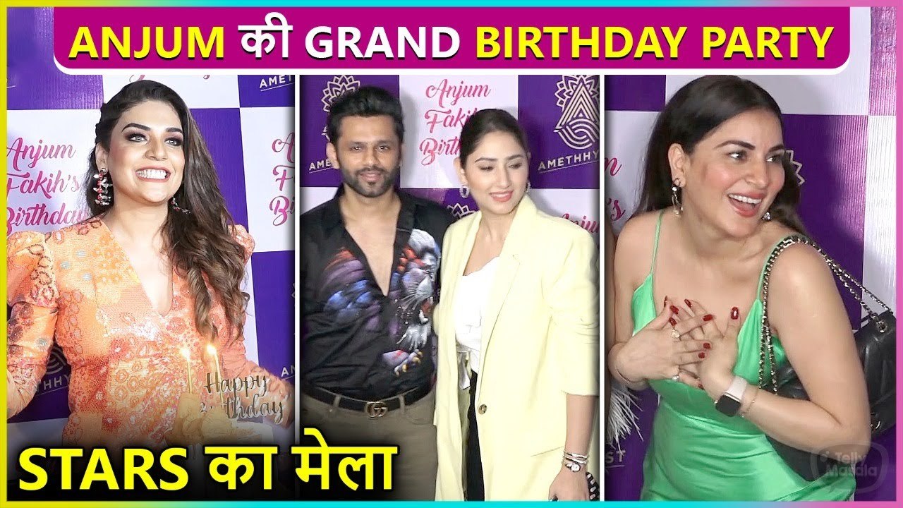 Anjum Fakih Grand Birthday Party, Shraddha Arya, Disha Parmar & Kundali Bhagya Team
