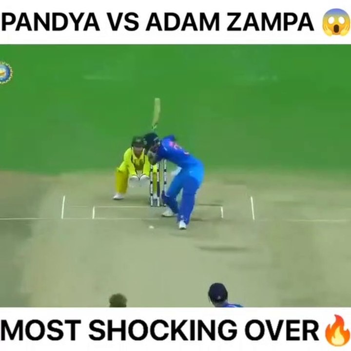 Hardik Pandya vs Adam Zampa Most Shocking Over