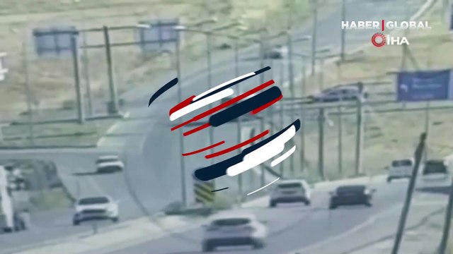 Makas atan otomobil ortalığı savaş alanına çevirdi! O anlar kamerada