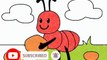 Lets Color an Ant . Let's Color Today .Let's Learn To Color