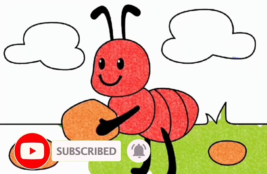 Lets Color an Ant . Let's Color Today .Let's Learn To Color