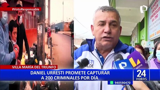 Elecciones 2022: Daniel Urresti promete capturar a 200 criminales por día