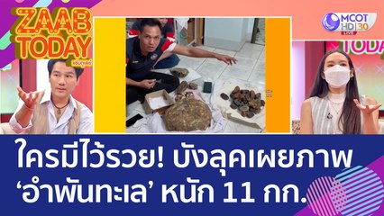 ใครมีไว้รวย! บังลุคเผยภาพ 'อำพันทะเล' หนัก 11 กก. - แนะวิธีตรวจสอบก้อนไหนใช้ได้ (14 ก.ย. 65) แซ่บทูเดย์
