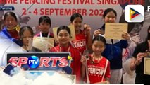 Canlas Fencing team, sumungkit ng 2 gintong medalya sa Singapore