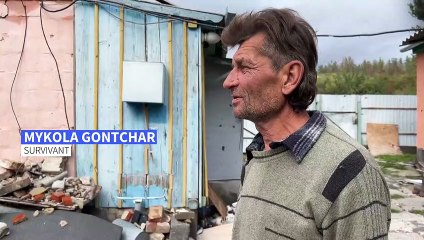 Dans un village fantôme du Donbass, seuls deux survivants après les combats