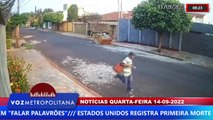 CÂMERA DE SEGURANÇA FLAGRA LADRÃO EM FUGA, NO BAIRRO LAGOINHA EM RIBEIRÃO PRETO