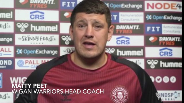 Matty Peet looks ahead to Wigan Warriors' play-off semi-final