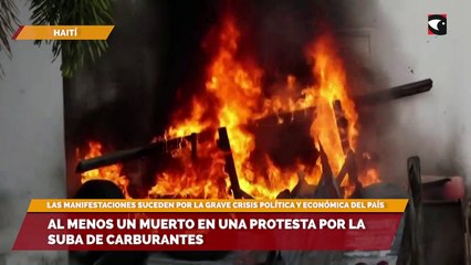 Al menos un muerto en una protesta por la suba de carburantes