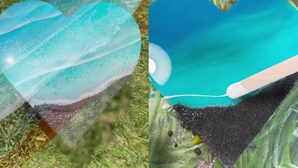 Artist uses resin to create STELLAR ocean-inspired artwork