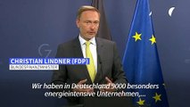 Lindner will energieintensive Firmen steuerlich entlasten