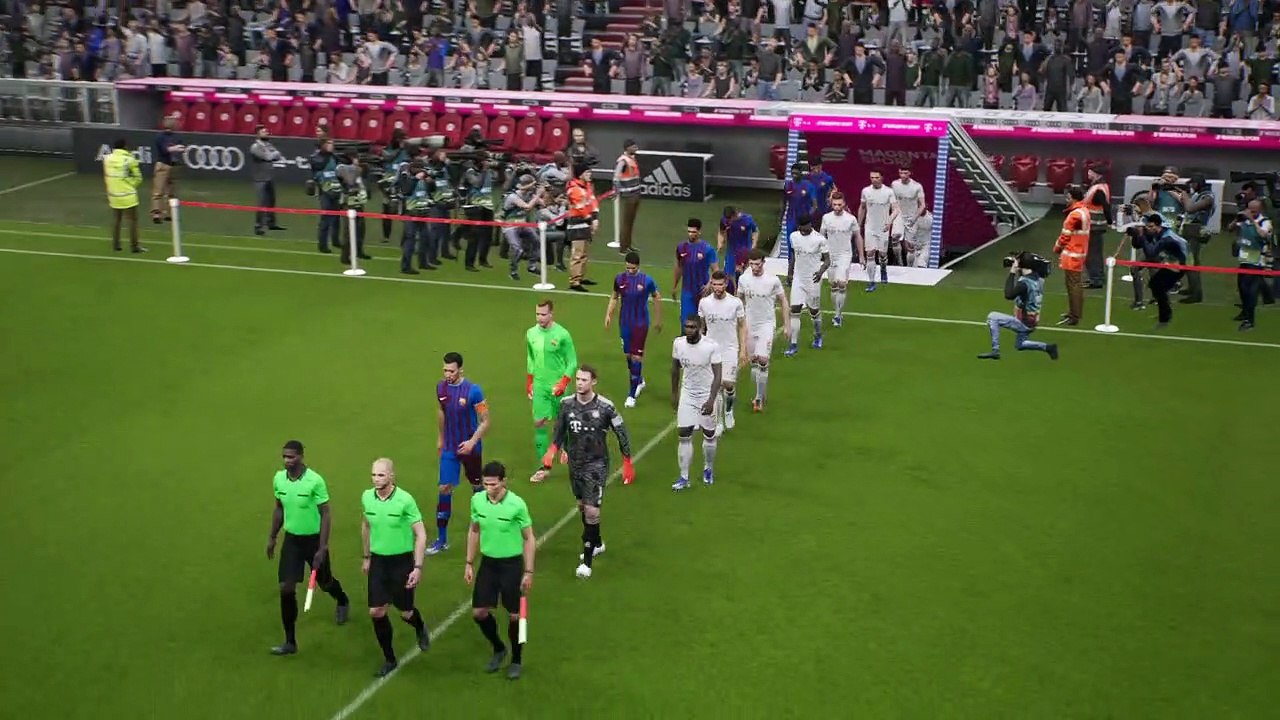 BAYERN MUNICH VS BARCELONA. CHAMPIONS LEAGUE. EFOOTBALL 22 GAMEPLAY.