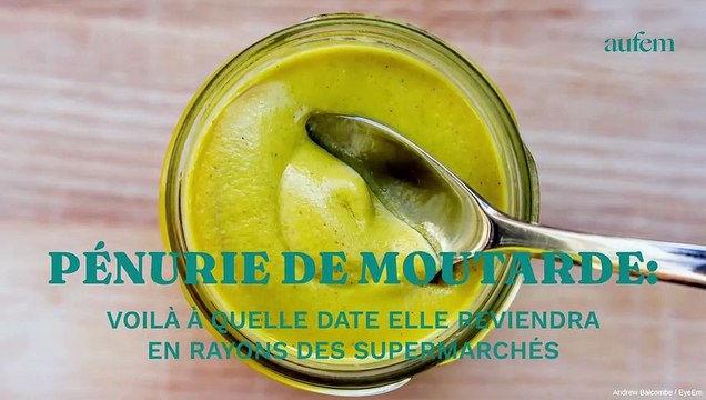 Pénurie de moutarde : voilà à quelle date elle reviendra en rayons des supermarchés