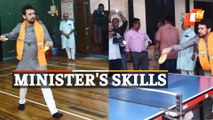 Wow! Union Minister Anurag Thakur Shows Off Skills In Badminton & Table Tennis
