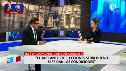 José Williams: “El Congreso es parte de la crisis política. Tenemos que mejorar su imagen”
