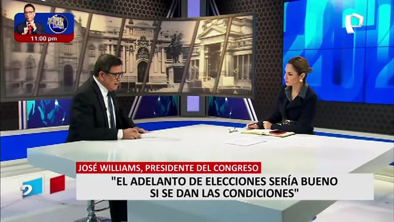 José Williams: “El Congreso es parte de la crisis política. Tenemos que mejorar su imagen”