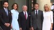 Re Abdullah e la Regina Rania di Giordania ricevuti da Macron