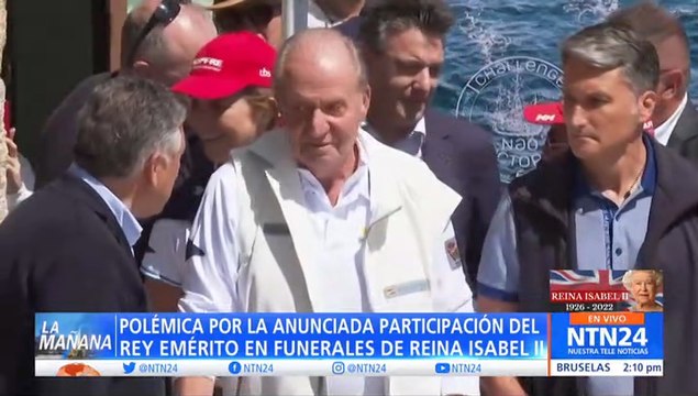 Polémica por la participación del rey emérito de España al funeral de la reina Isabel ll