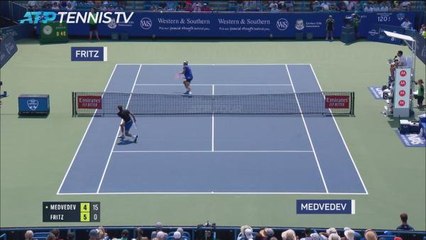 Medvedev downs Fritz to reach Cincinnati semis