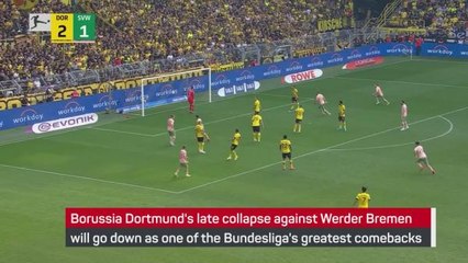 Dortmund collapse headlines the Bundesliga's greatest comebacks