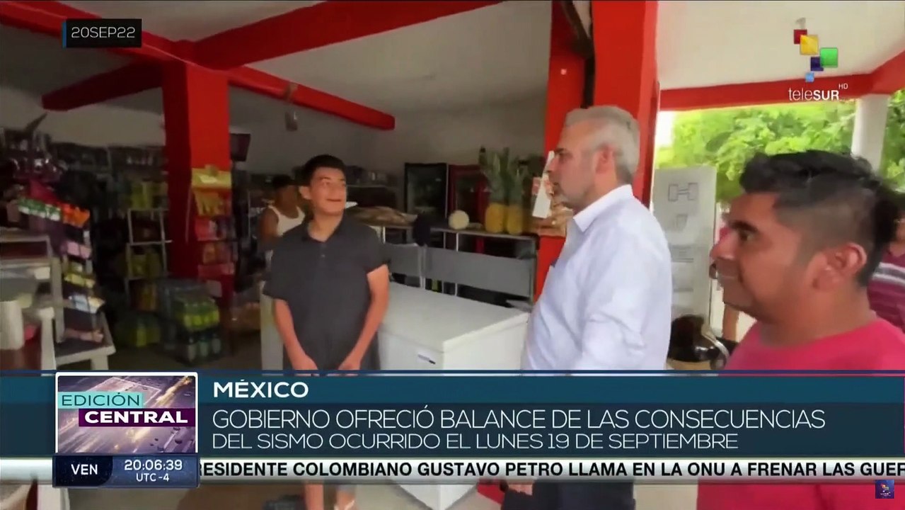 Autoridades mexicanas informaron sobre las afectaciones tras el terremoto