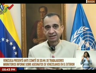 AN presentó informe sobre migrantes asesinados en el exterior ante el Comité de DD.HH. de la ONU