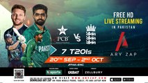 Pakistan v England | T20Is | 2022 | Exclusively on ARY ZAP with Free HD LIVE STREAMING