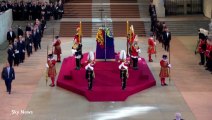 Royal mourners burst into tears as they pay respects to Queen inside Westminster Hall