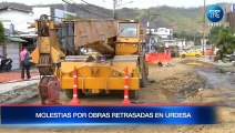 Molestia por obras atrasadas en Urdesa