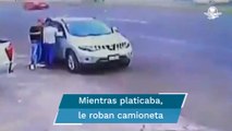 Sujetos amagan a un hombre y roban su camioneta en Morelia, Michoacán