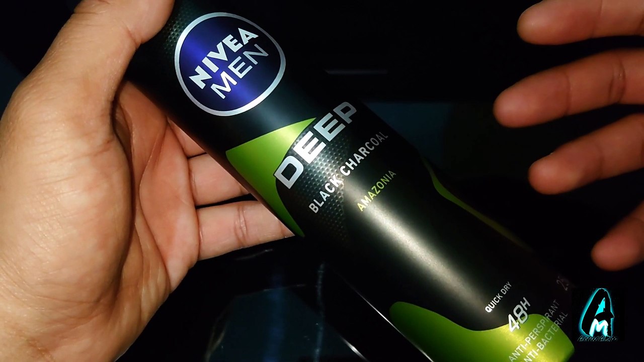 Nivea Men Deep Amazonia Black Charcoal Anti perspirant Deodorant (Review) -  video Dailymotion