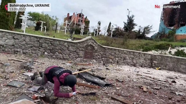 بدون تعليق: الجيش الروسي يترك قرية أشباح في دونباس بعد انسحابه