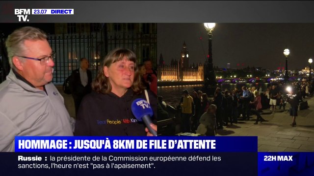 Elizabeth II: Nous avons fait la queue pendant 4 ou 5 heures mais cela en valait la peine , racontent ces Britanniques