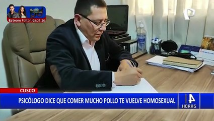 Docente asegura en clases que comer mucho pollo vuelve homosexual a un varón
