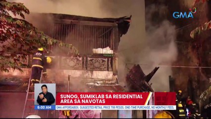 Sunog, sumiklab sa residential ares sa Navotas | UB