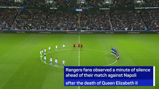 Rangers defy UEFA - sing national anthem to pay tribute to Queen Elizabeth II